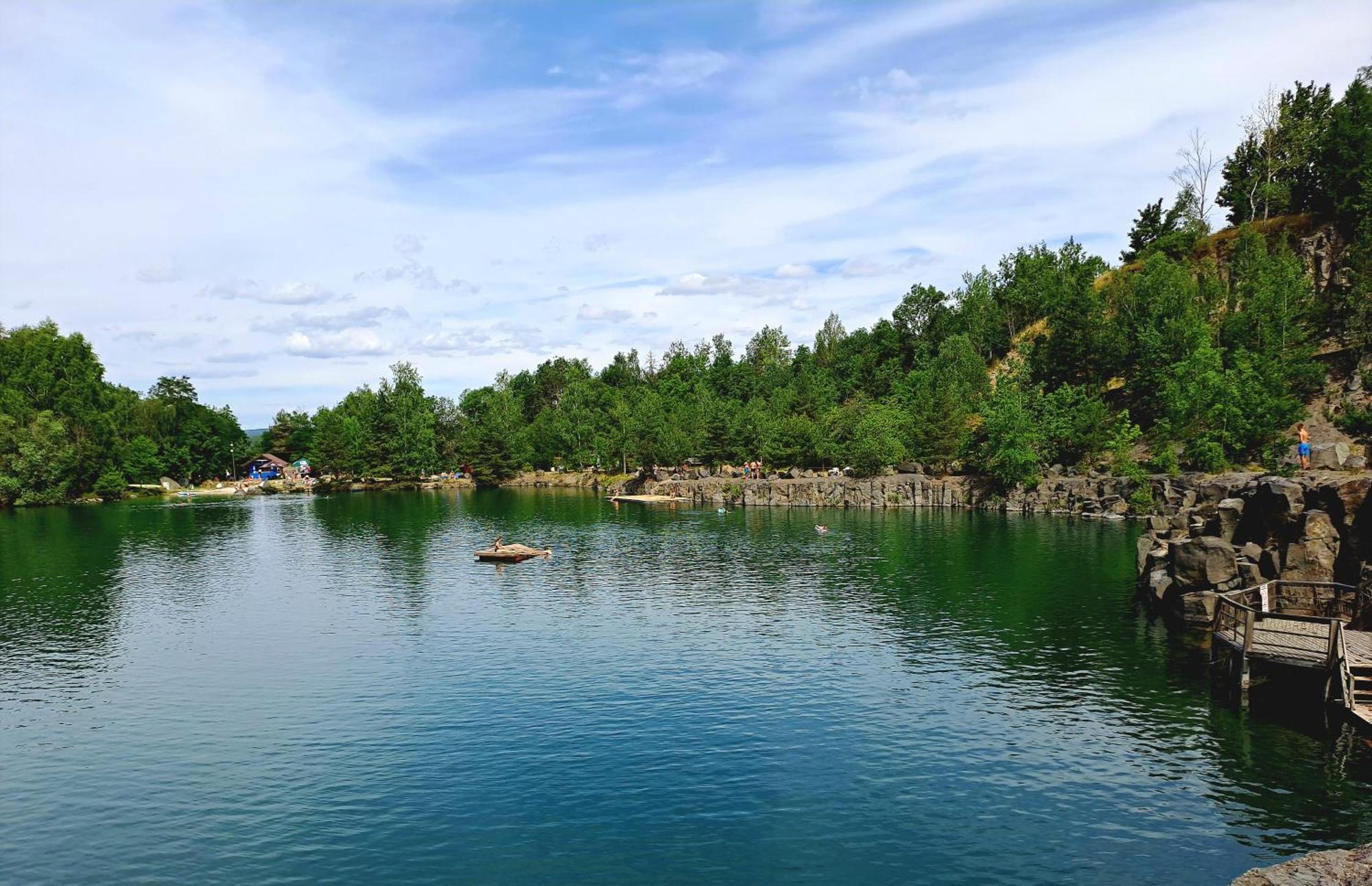 Penzion U Jezera Hotell Konstantinovy Lázně Exteriör bild